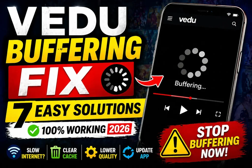 Vedu app buffering problems