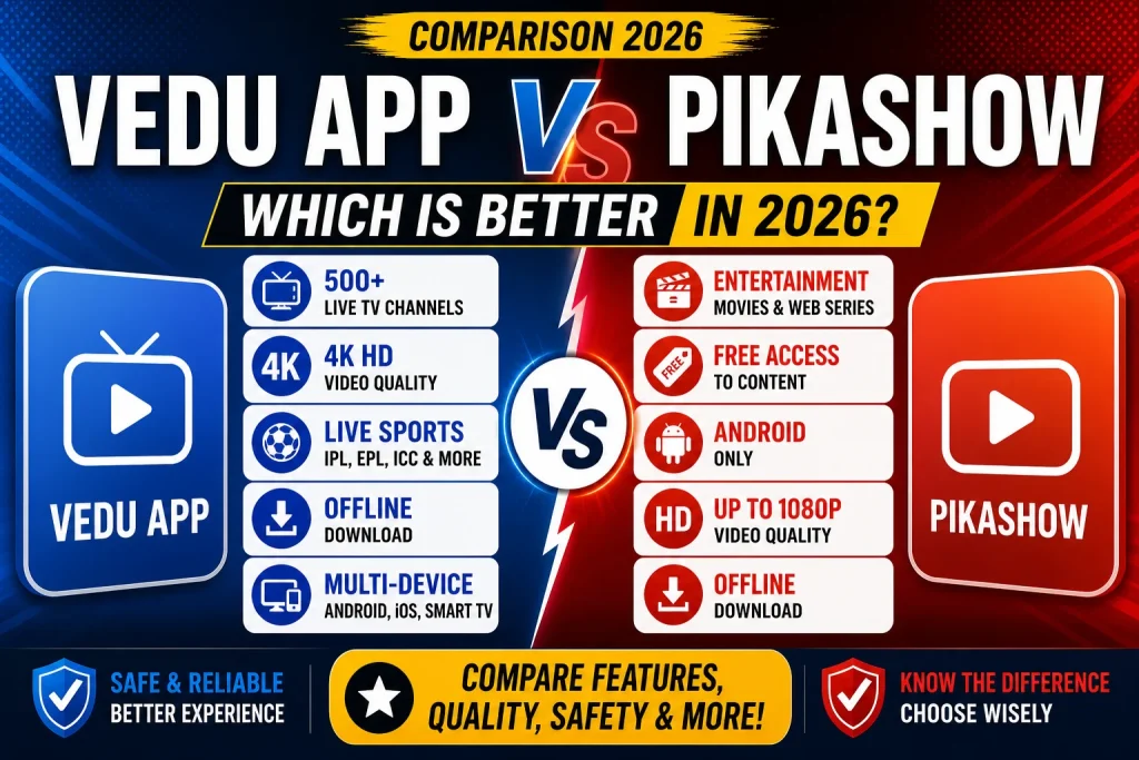 Vedu vs pikashow